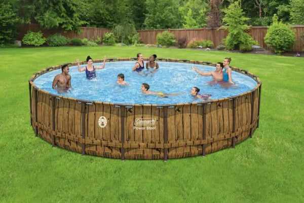 Coleman Power Steel 22' x 52" Above Ground Pool Set – Premium Heavy-Duty Backyard Oasis
