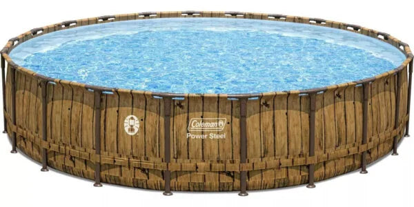Coleman Power Steel 22' x 52" Above Ground Pool Set – Premium Heavy-Duty Backyard Oasis