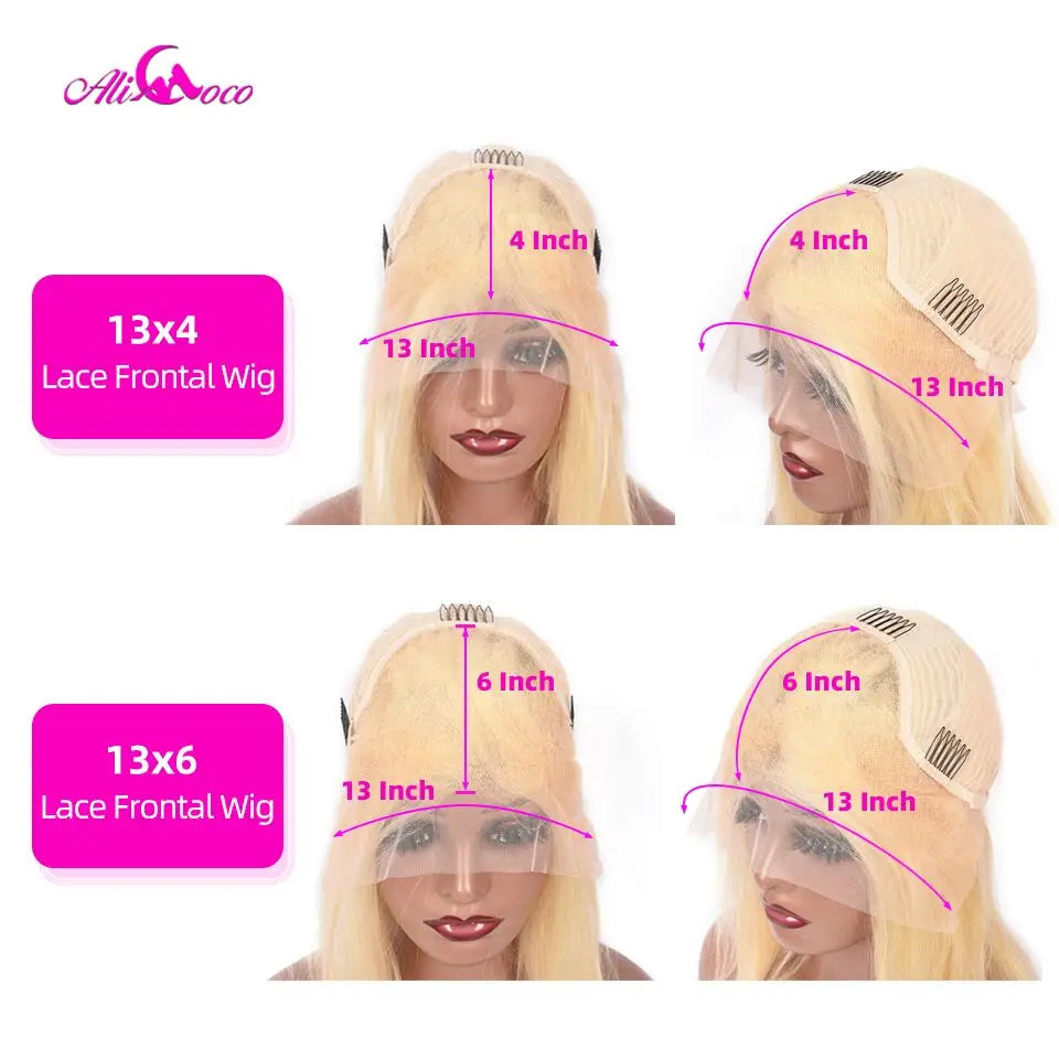 Shiny Lake Green Body Wave Wigs 13x6 Lace Front Human Hair Wig 180 Density for Women Turquoise Colored Transparent Lace Wigs